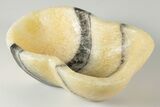 Banded Zebra Calcite Dish - Mexico #194179-2